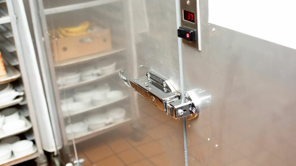 walk in freezer door